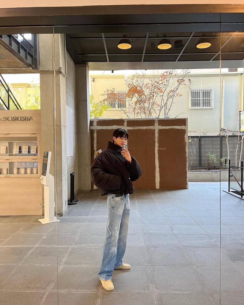 OOTD musim dingin ala Byeon Woo Seok