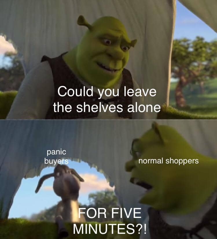 meme kartun tentang supermarket