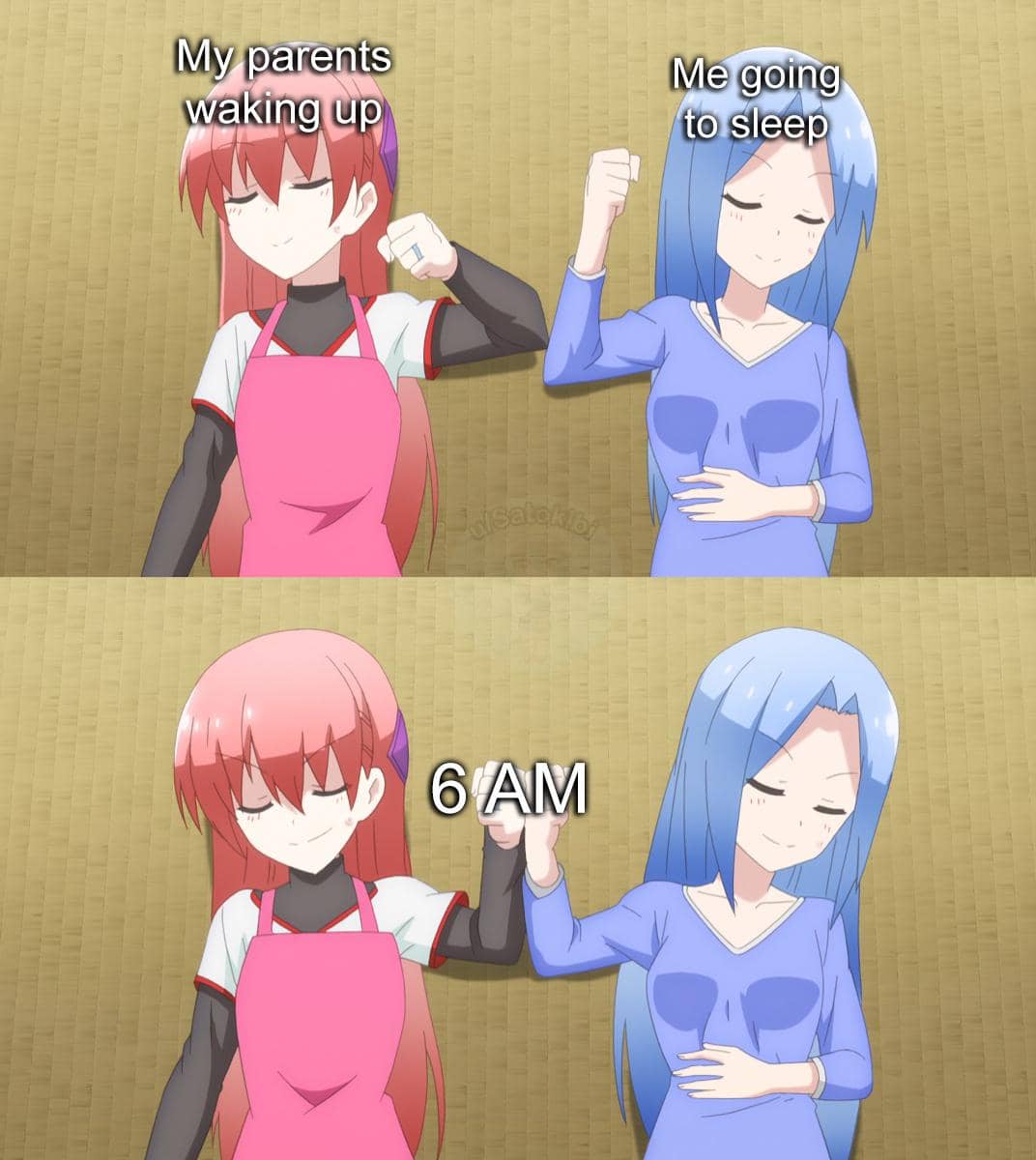 meme anime tentang jadwal