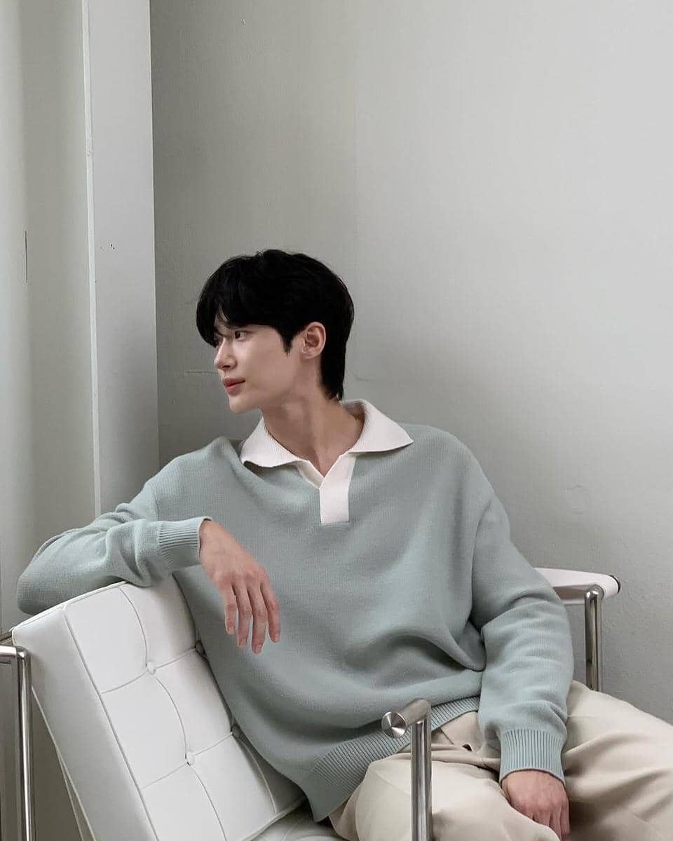 OOTD musim dingin ala Byeon Woo Seok