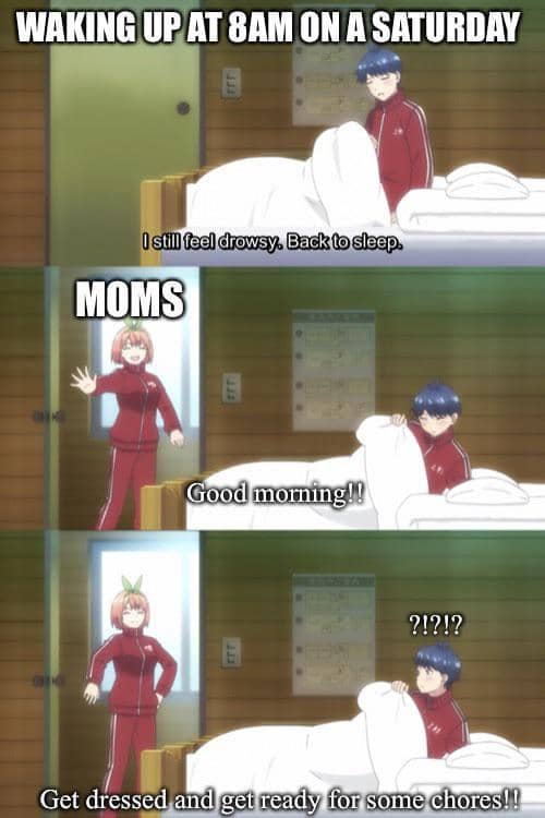 meme anime tentang mengetuk pintu