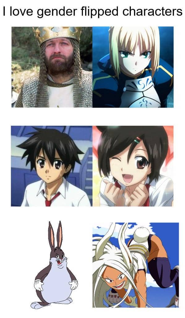 meme anime tentang kelinci