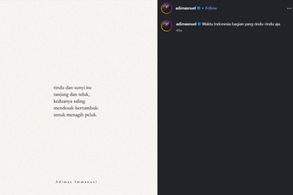 Instagram Adimas Immanuel (instagram.com/adimasnuel)