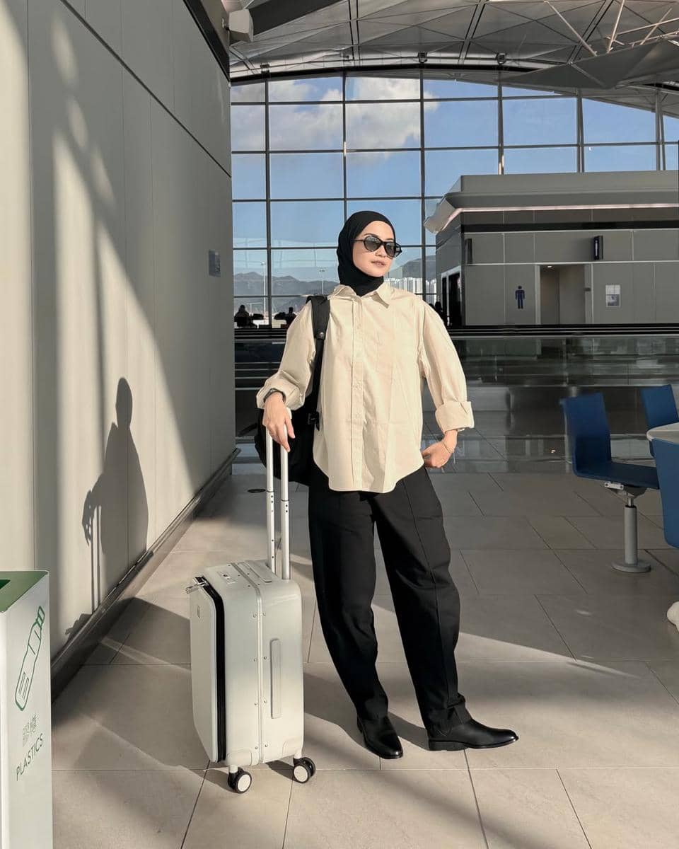 OOTD ke Bandara ala Anggita Kusuma Dewi