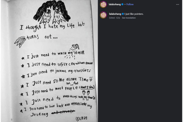 Instagram Lala Bohang (instagram.com/lalabohang)