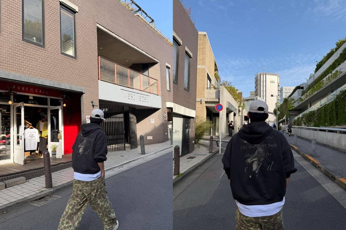 potret S.Coups SEVENTEEN di sekitar Omotesando Hills