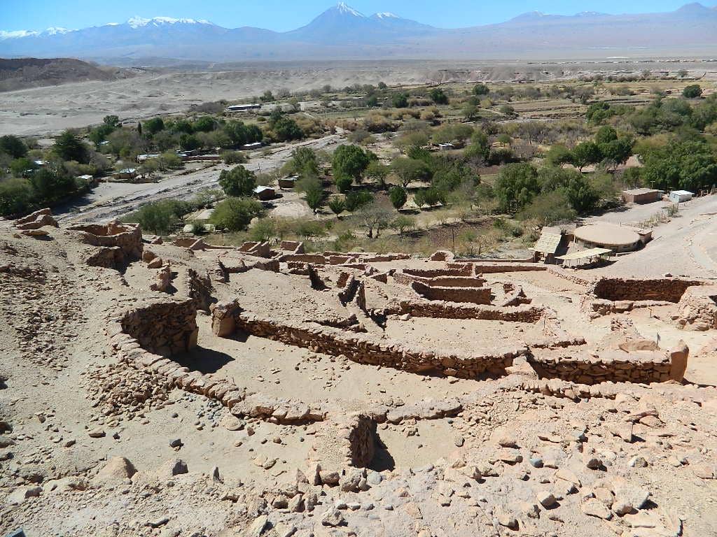situs benteng kuno Pukará de Quitor yang berada di dekat San Pedro de Atacama.