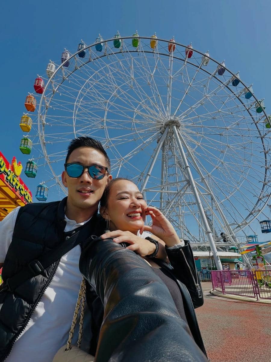 Yuanita Christiani saat berlibur di Mojiko, Jepang