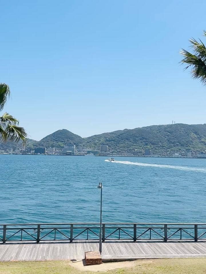 Yuanita Christiani saat berlibur di Mojiko, Jepang