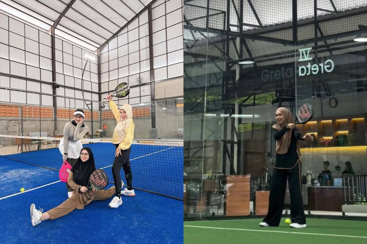 Ide OOTD Olahraga Padel ala Ria Ricis, Nyaman tapi Tetap Modis