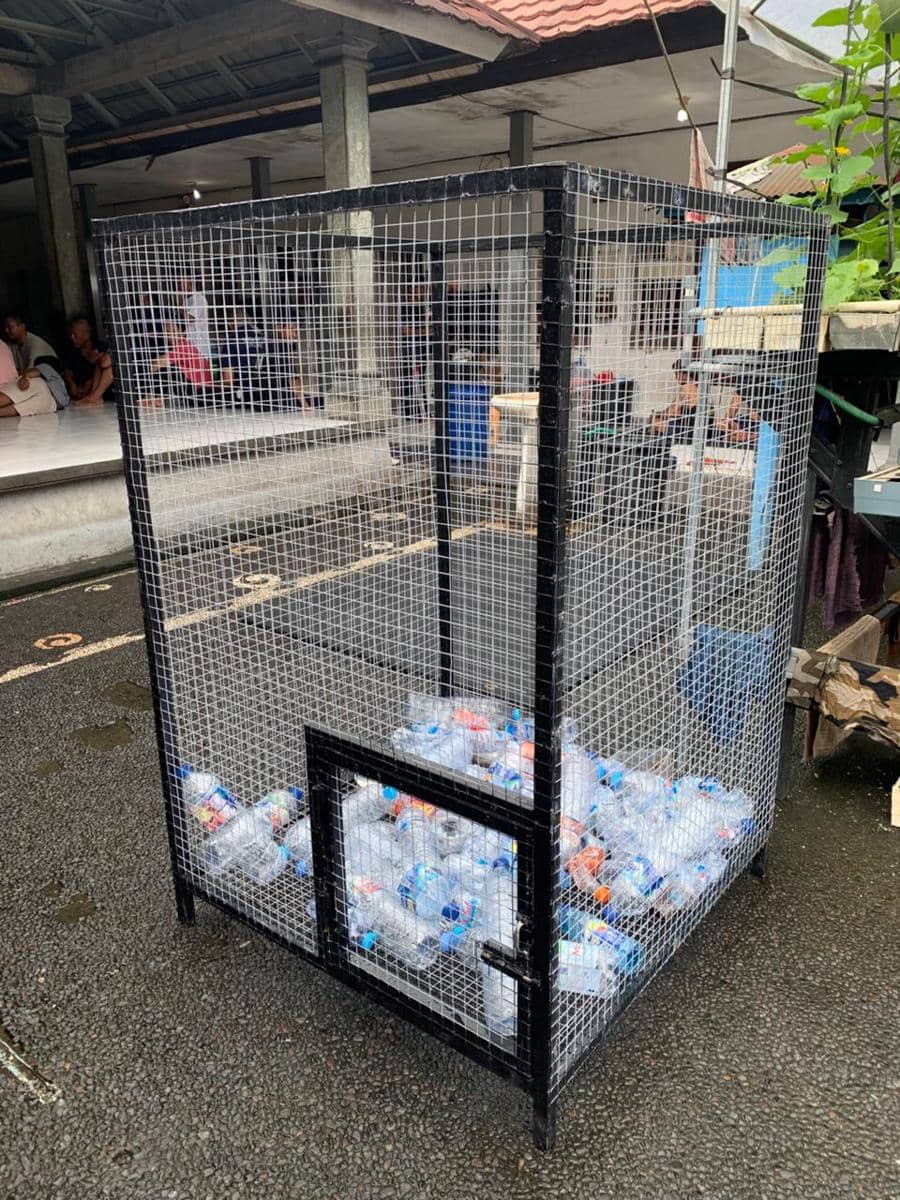 Tempat penampungan sampah anoganik Lapas Tabanan 