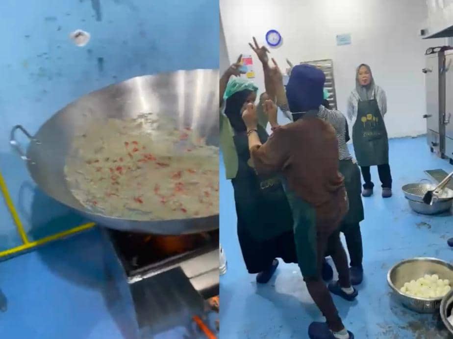 Viral! Emak-emak Berjoget Ria Masak MBG di Lampung Barat
