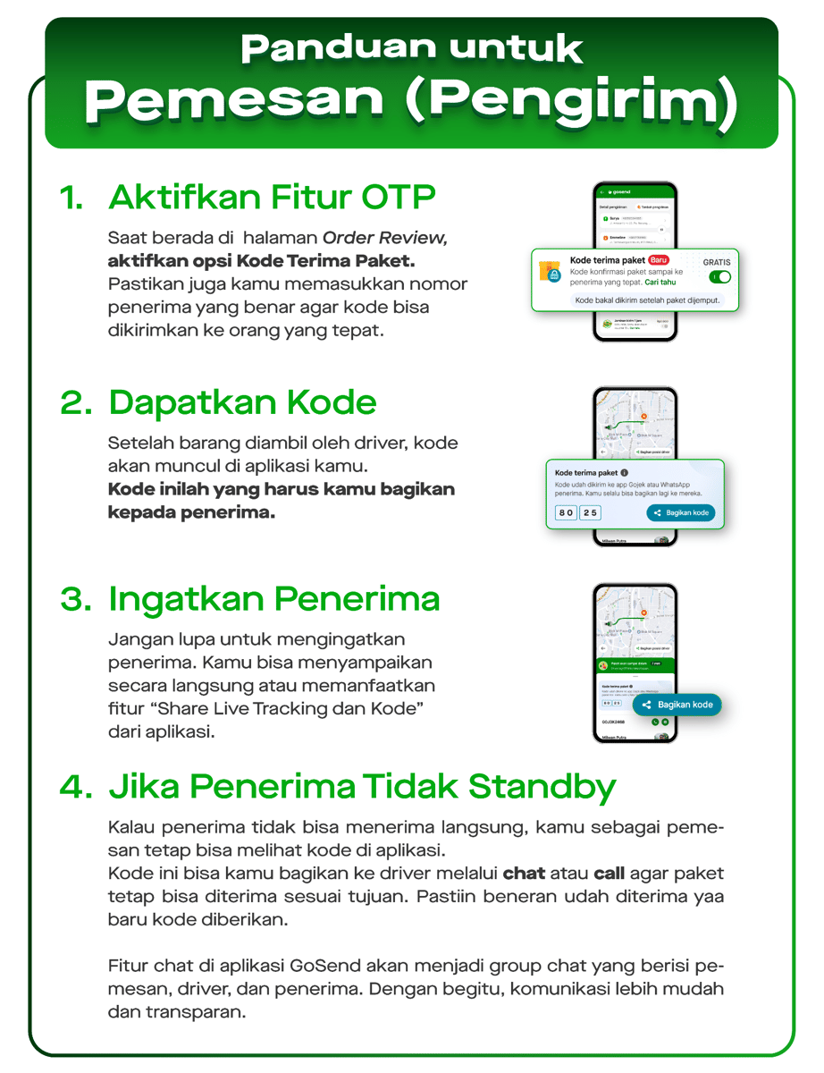 Kirim Paket Pakai Gojek Instan Lebih Aman dengan Fitur Baru