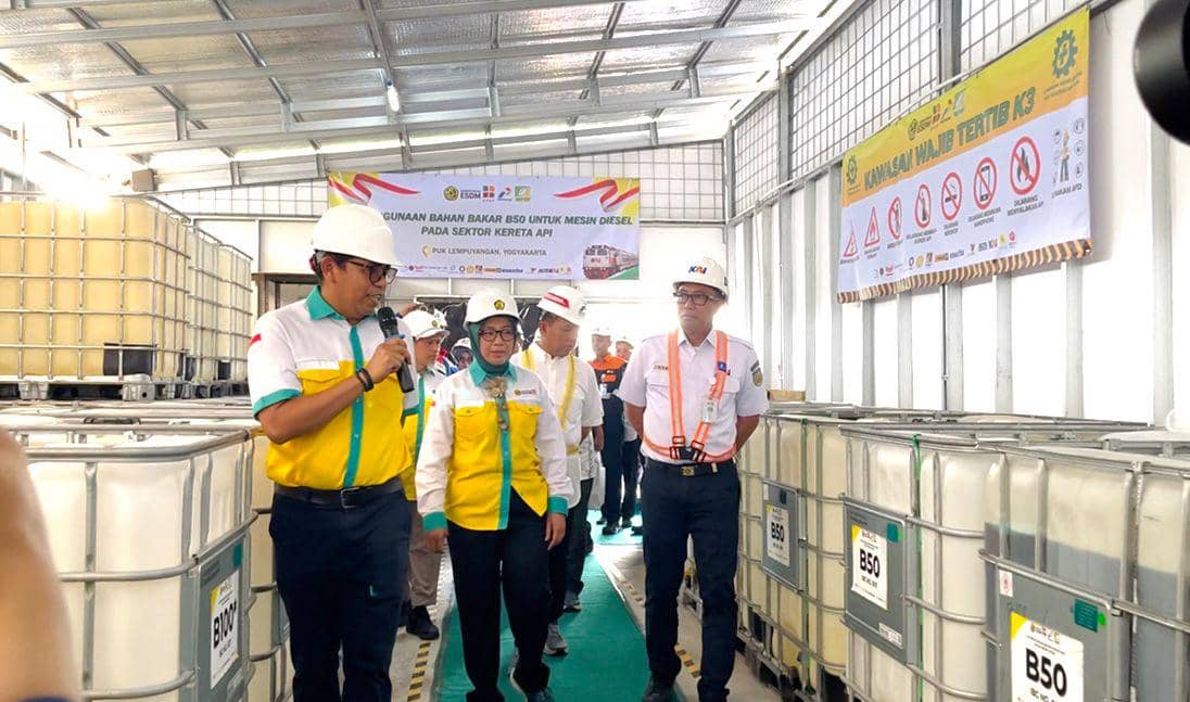 Uji coba B50 untuk kereta api. (Dokumentasi PT KAI) 