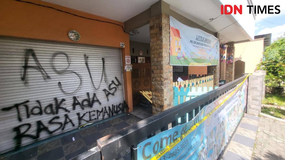 Gedung Daycare Little Aresha Jadi Sasaran Vandalisme 