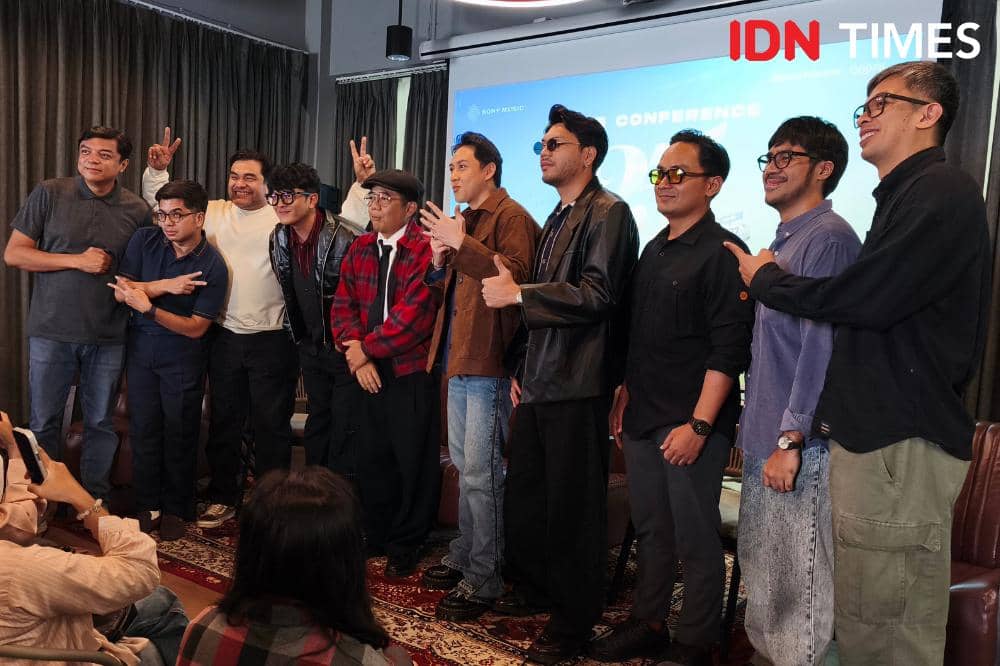 Potret press conference 25 Tahun Janji Suci Yovie & Nuno di Jakarta, Selasa (28/4/2026)