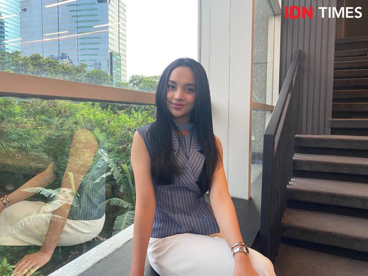 potret Lyodra di kantor IDN, Senin (27/4/2026)