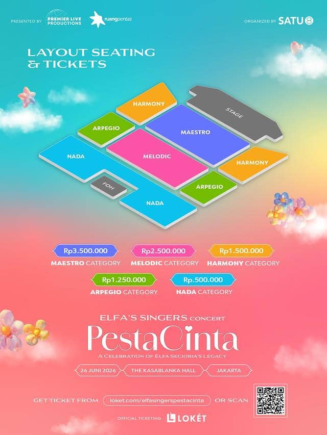 harga tiket konser Elfa’s Singer dan cara belinya