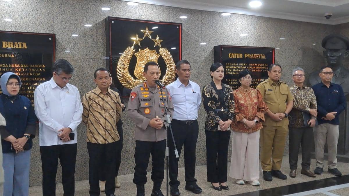 Bahlil hingga Petinggi BI Sambangi Kapolri Bahas Eskalasi Global 