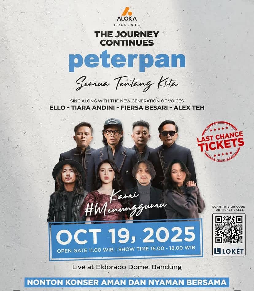 konser reuni Peterpan lanjut ke Singapura dan Malaysia