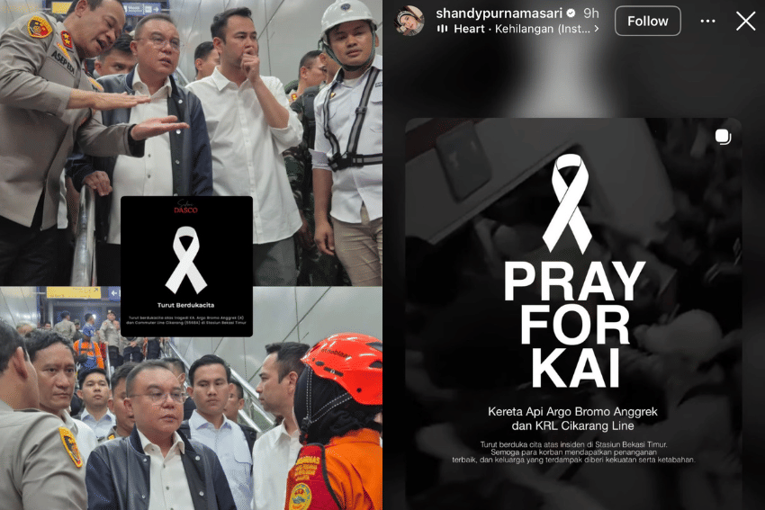Sederet Seleb Sampaikan Dukacita atas Insiden Kecelakaan KA di Bekasi Timur