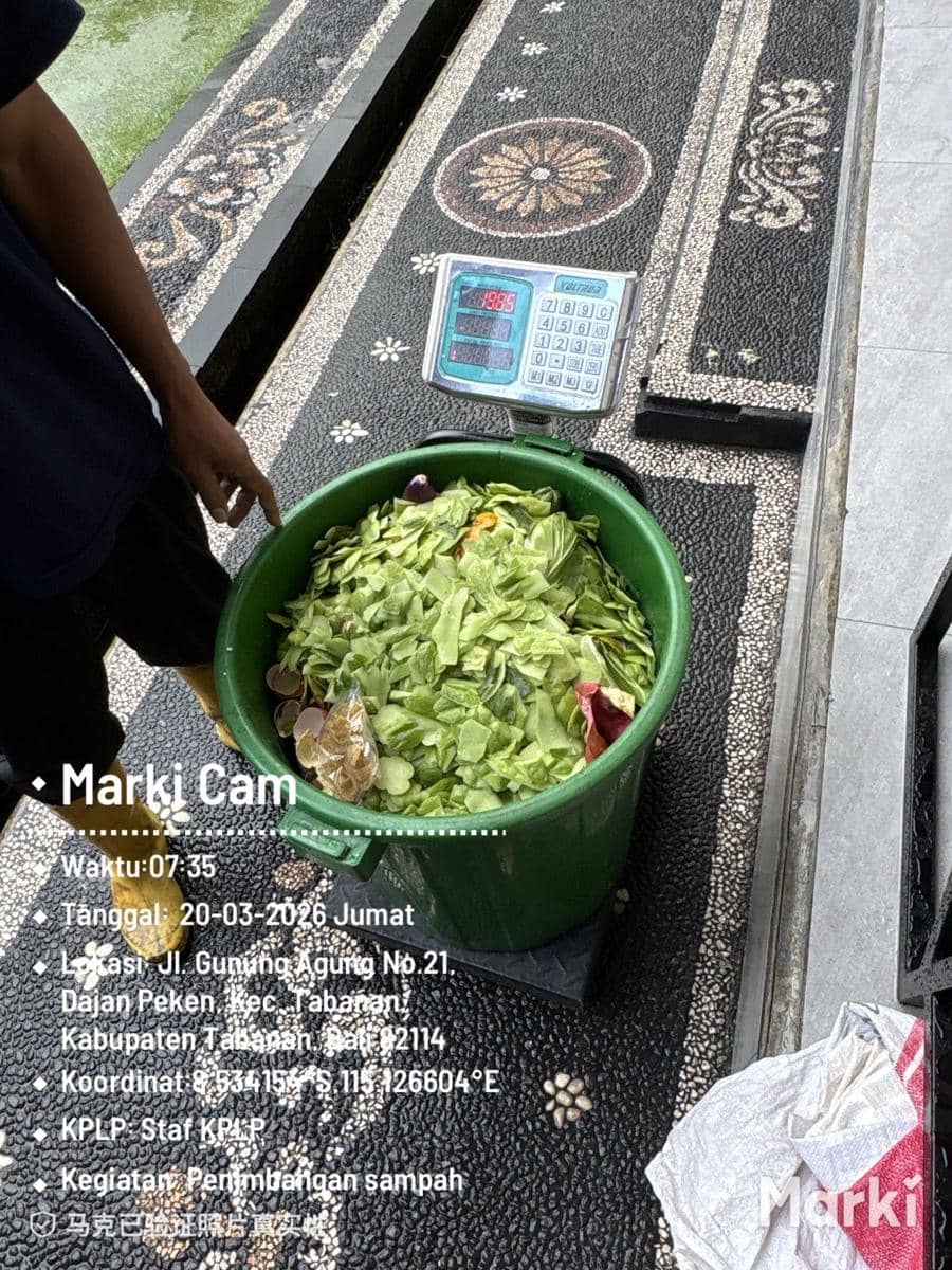 Pengolahan sampah organik di Lapas Tabanan