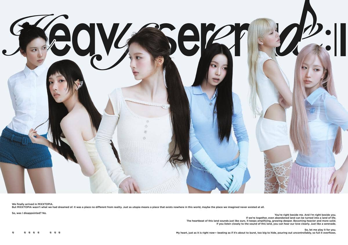 potret NMIXX untuk comeback mini album "Heavy Serenade"