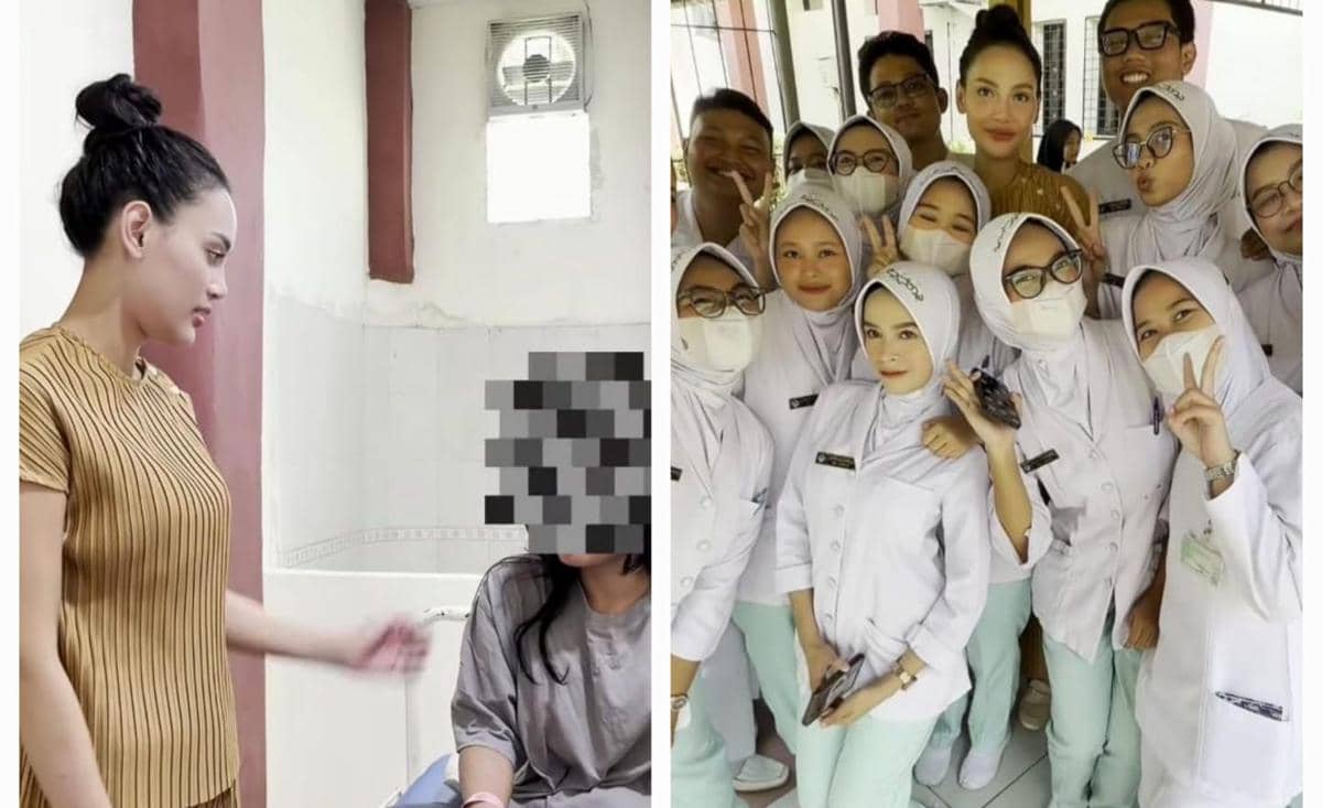 9 Potret Erika Carlina ke RSJ, Prihatin dan Beri Semangat