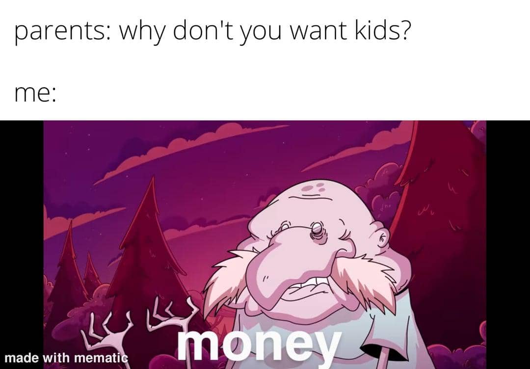 meme kartun tentang butuh uang