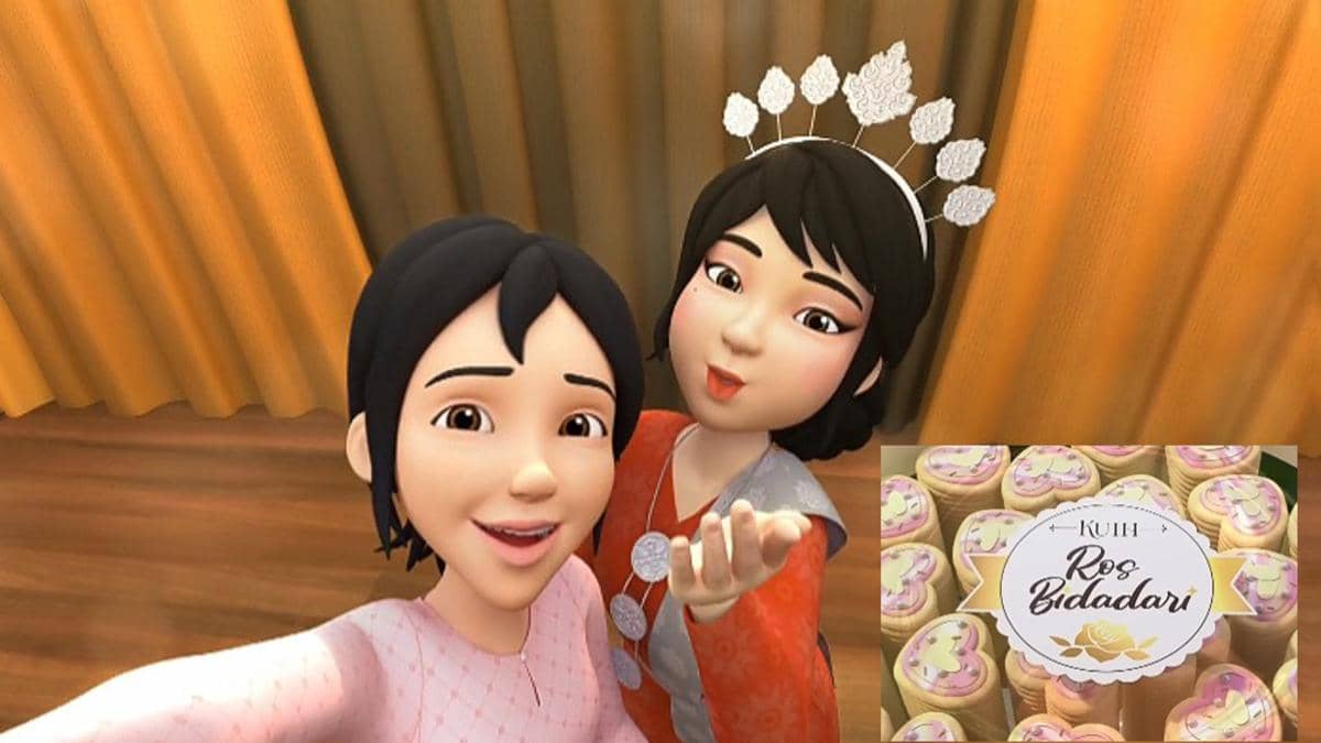 karakter Kak Ros dan Cik Bidadari dalam animasi Upin & Ipin 
