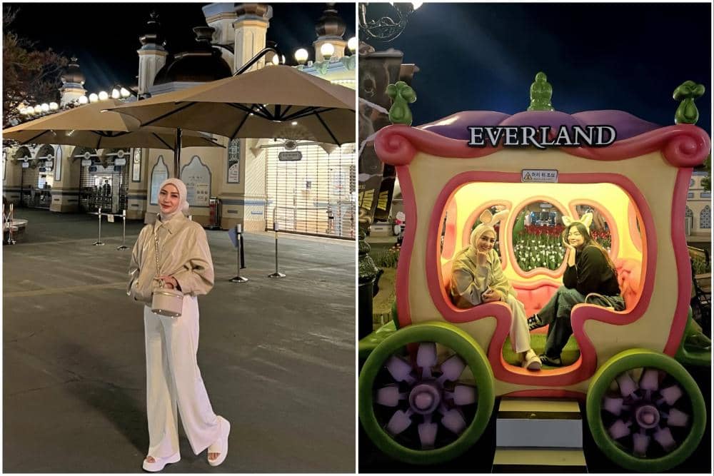 9 Potret Yulita MCI5 ke Everland Korea Selatan, Happy sampai Malam