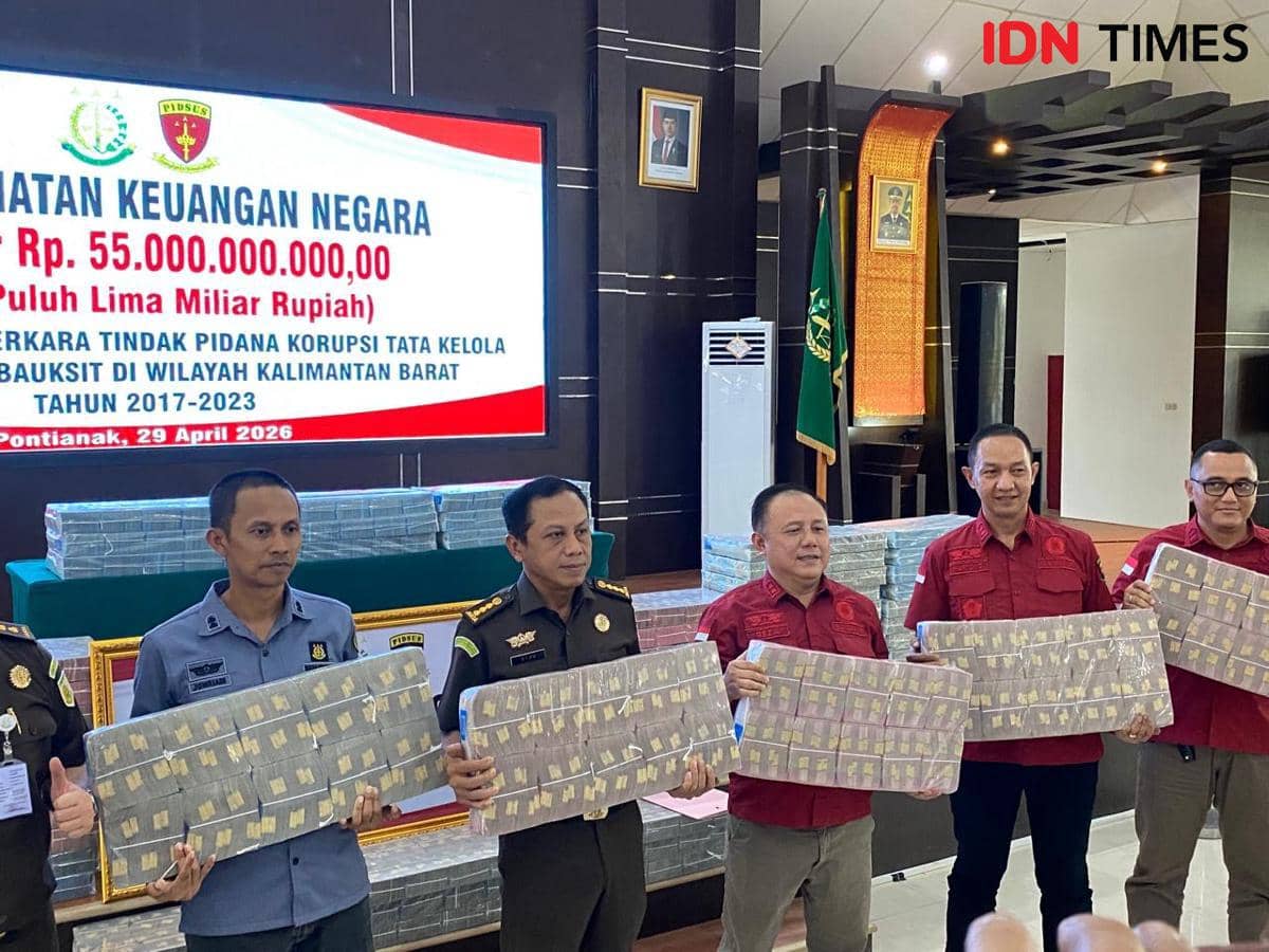 Korupsi Bauksit Terkuak, Kejati Kalbar Kembali Amankan Rp55 Miliar Uang Negara
