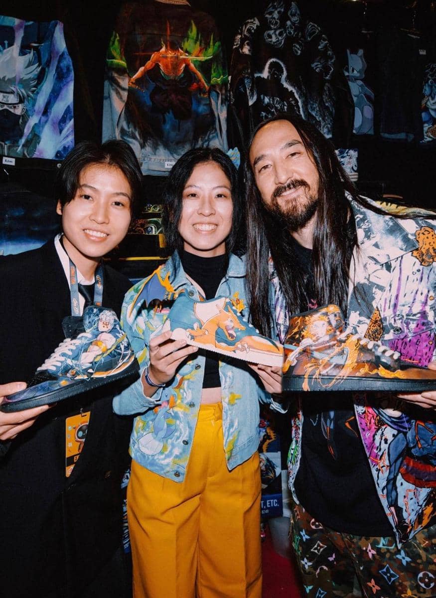 Debby Vania, fashion custom painter Steve Aoki (dok. Istimewa)