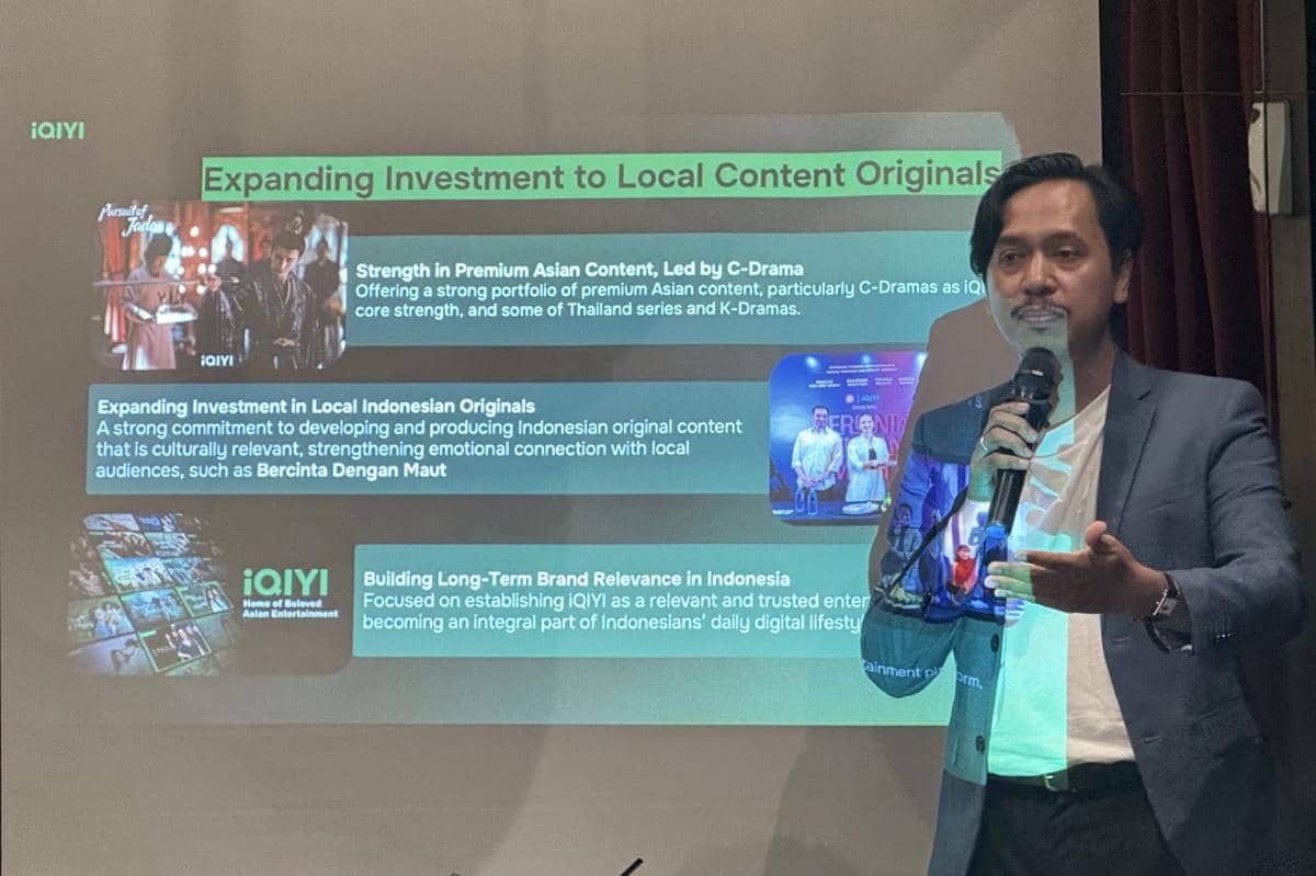 Ikhsan Sasmita, Head of Original Content Indonesia iQIYI saat ditemui media pada Rabu (29/4/2026)