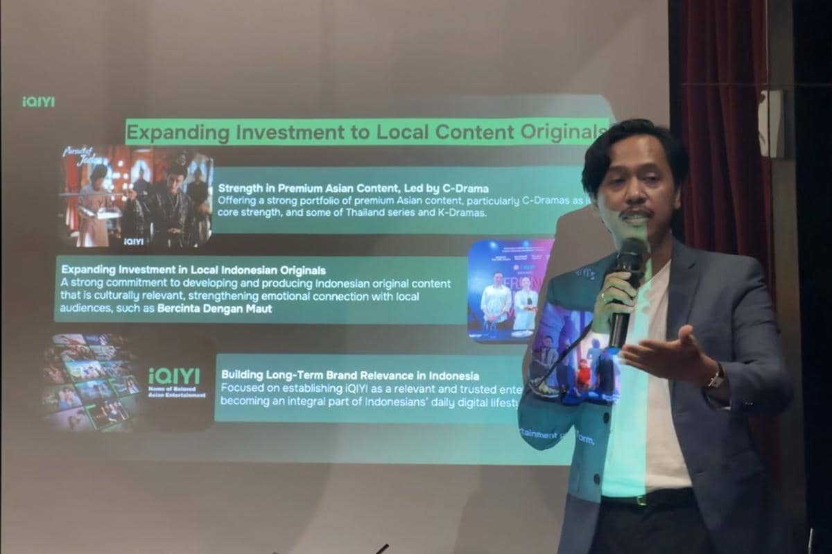 Ikhsan Sasmita, Head of Original Content Indonesia iQIYI saat ditemui media pada Rabu (29/4/2026)