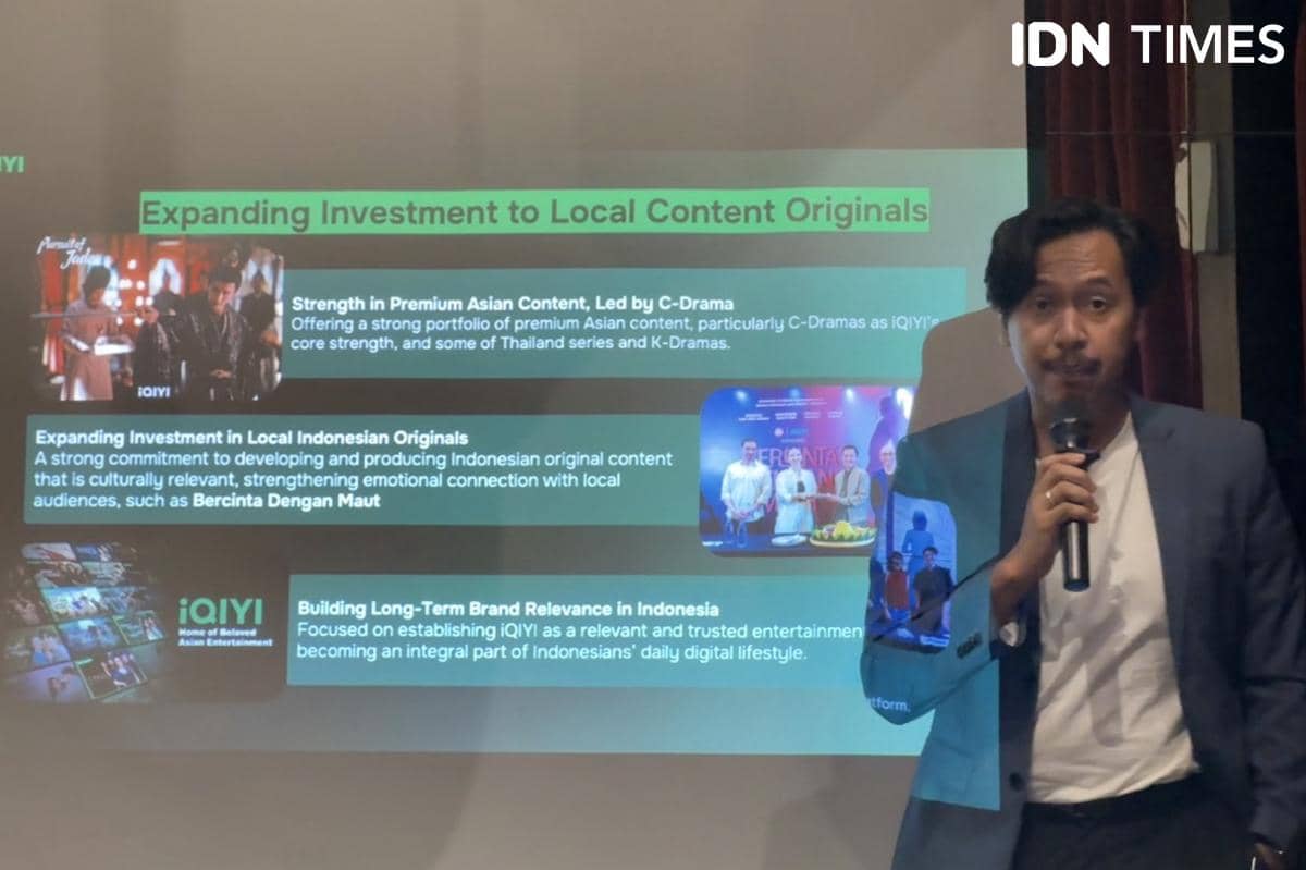 Ikhsan Sasmita, Head of Original Content Indonesia iQIYI saat ditemui media pada Rabu (29/4/2026)