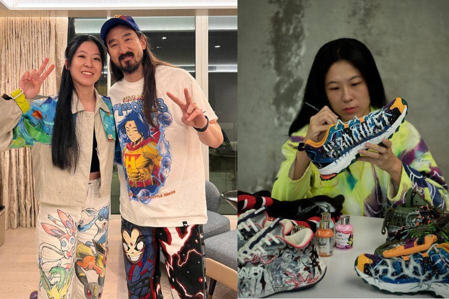 Debby Vania, dari Hobi sampai Jadi Fashion Custom Painter Steve Aoki