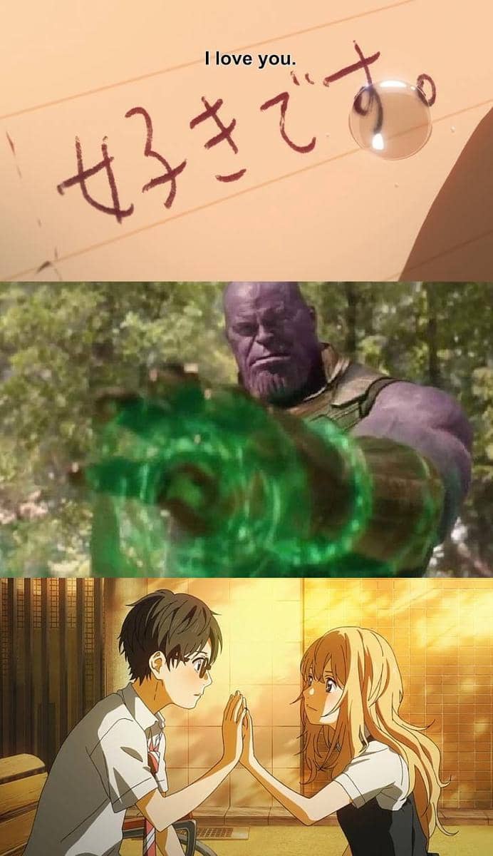 meme anime tentang kesedihan