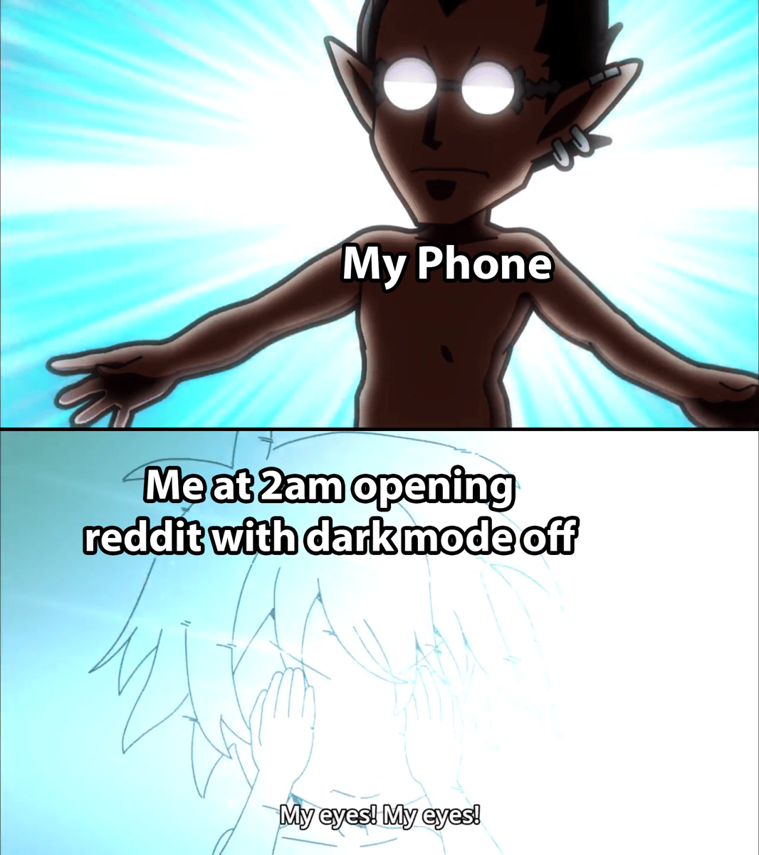 meme anime tentang kecerahan