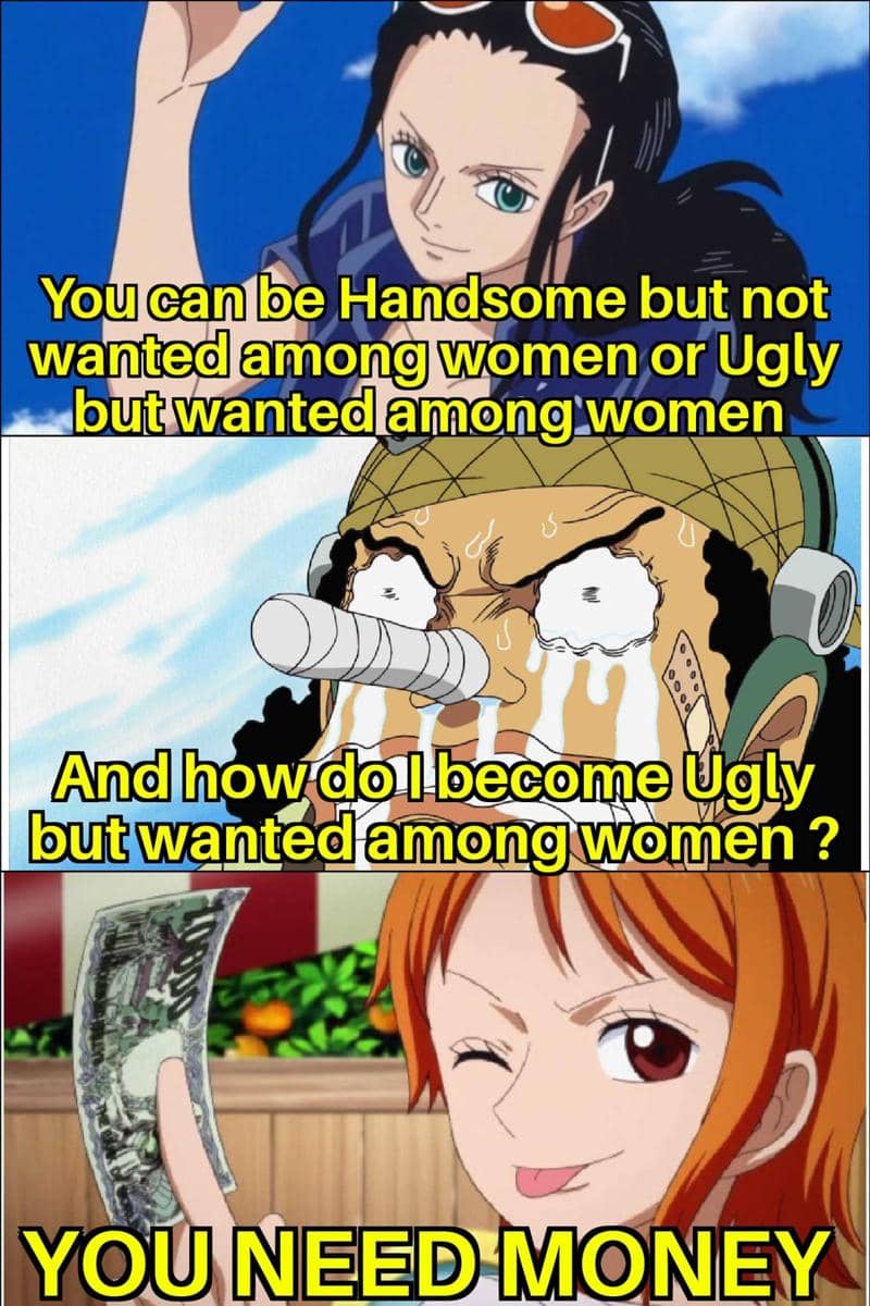 meme anime tentang butuh uang