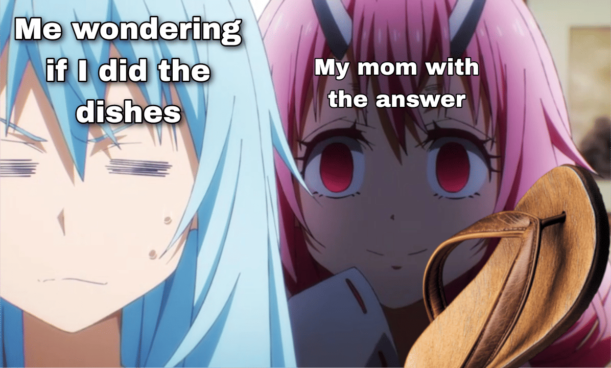 8 Meme Anime tentang Cuci Piring, Sering Lupa Berakhir Dimarahin Mama