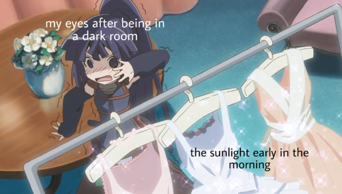 8 Meme Anime tentang Kecerahan, Silau Betul!