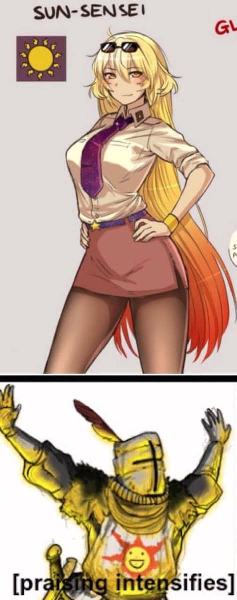 meme anime tentang Matahari