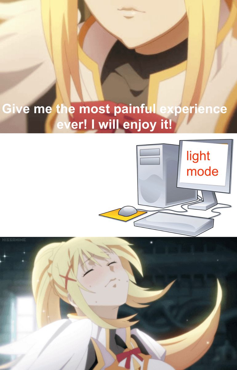 meme anime tentang kecerahan