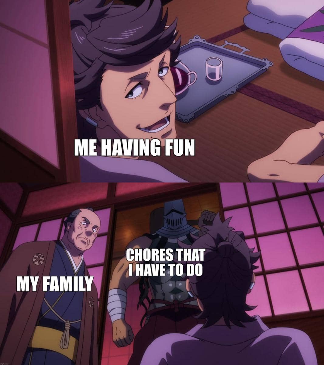 meme anime tentang cuci piring