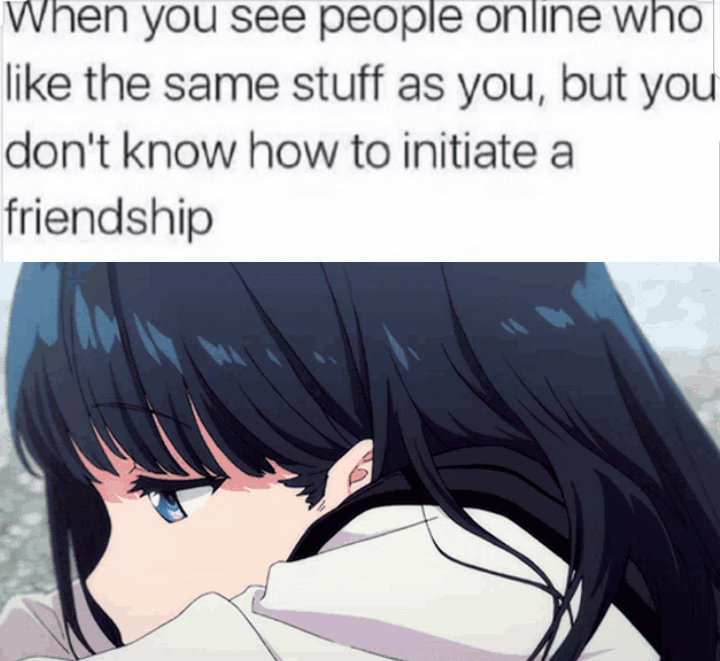 meme anime tentang kesedihan