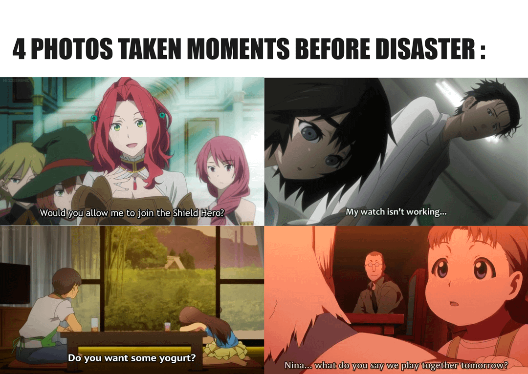 meme anime tentang kesedihan