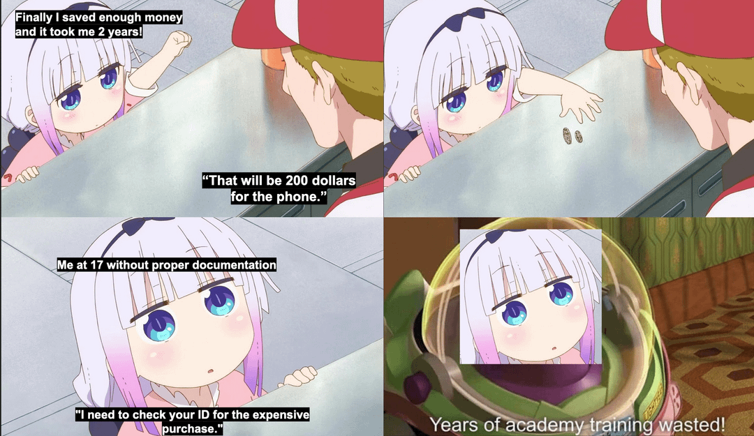 meme anime tentang butuh uang