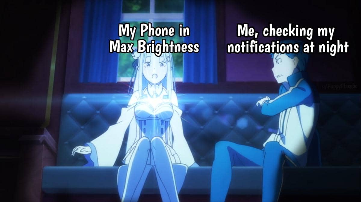 meme anime tentang kecerahan