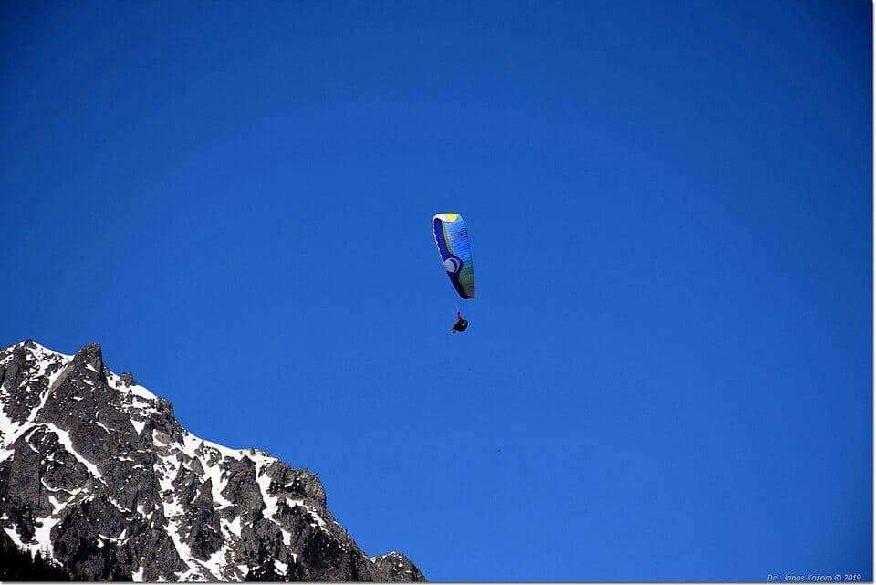 Aktivitas Paralayang di Chamonix